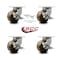 Service Caster 6 Inch Heavy Duty High Temp Phenolic Caster Brakes 2 Swivel Locks SCC, 4PK SCC-KP92S630-PHRHT-SLB-BSL-2-SLB-2 - alternate 1